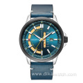 CURREN 8307 Turquoise Trendy Leather Quartz Watch For Men's Casual Sport Calendar Chronograph Luxury Watch Wrist Men 2021
